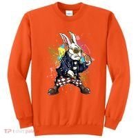 Funny Punk Rock Easter Bunny Rabbit Sweatshirt thumb 0