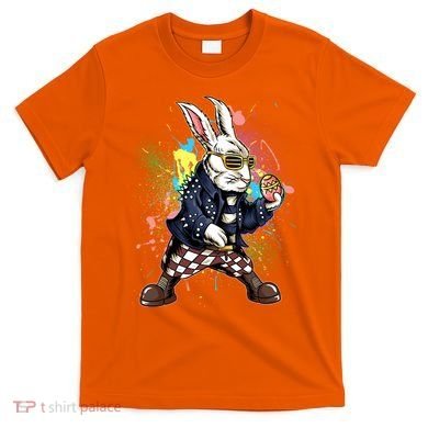 Funny Punk Rock Easter Bunny Rabbit T-Shirt