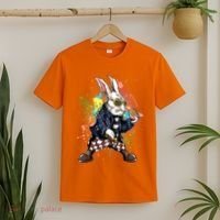 Funny Punk Rock Easter Bunny Rabbit T-Shirt thumb 2