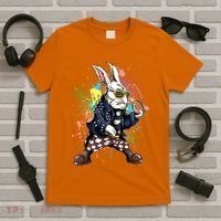 Funny Punk Rock Easter Bunny Rabbit T-Shirt thumb 5
