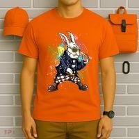 Funny Punk Rock Easter Bunny Rabbit T-Shirt thumb 6