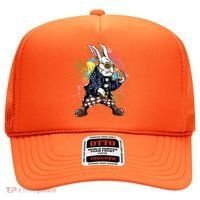 Funny Punk Rock Easter Bunny Rabbit Hat thumb 0
