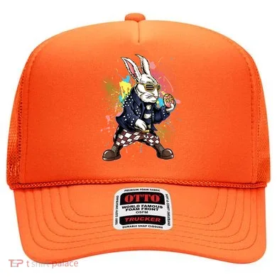 Funny Punk Rock Easter Bunny Rabbit Hat