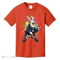 Funny Punk Rock Easter Bunny Rabbit Kids T-Shirt thumb 0