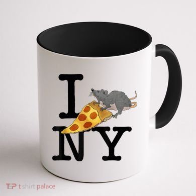 Funny Pizza Rat Ronic Coffee Mug back
