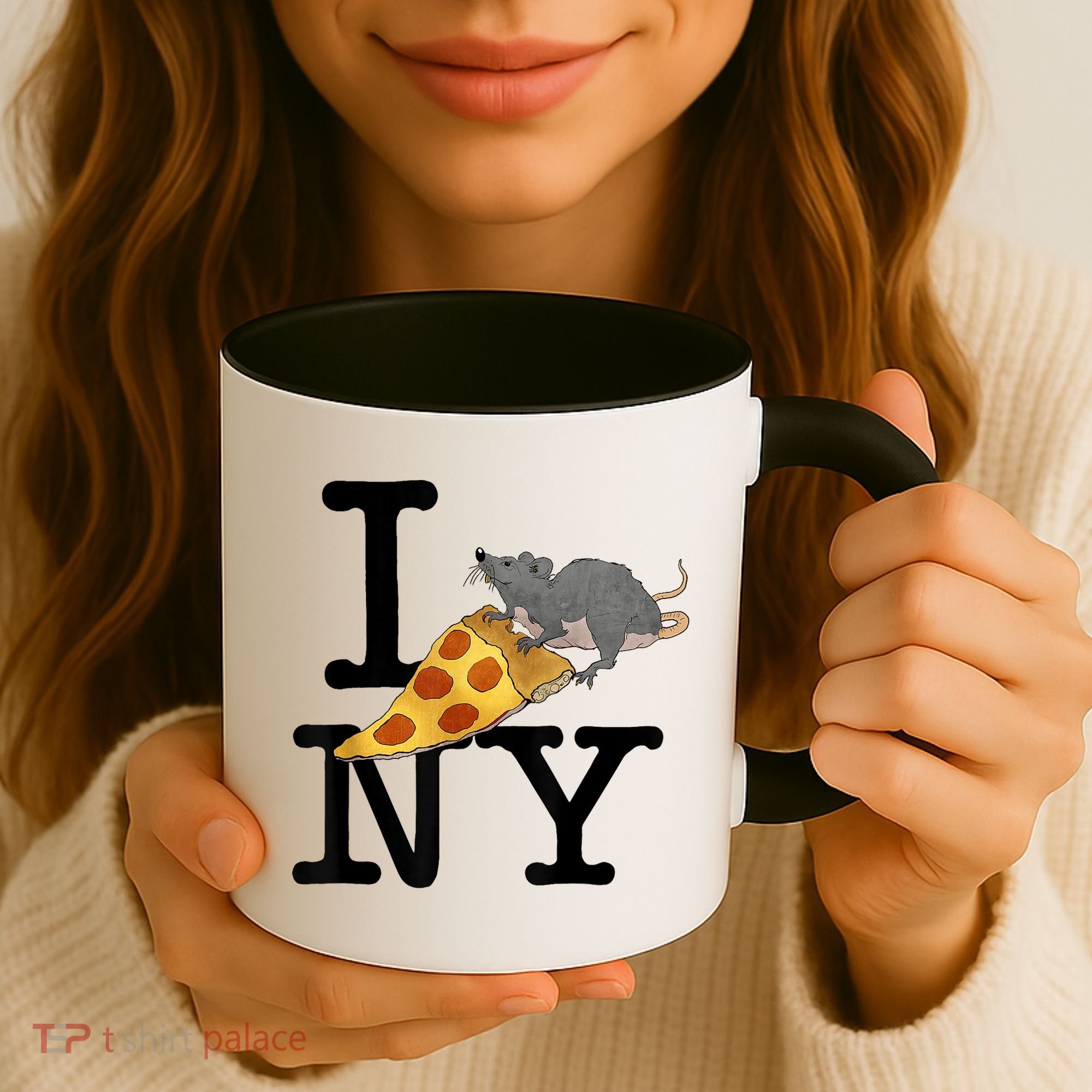 Funny Pizza Rat Ronic Coffee Mug