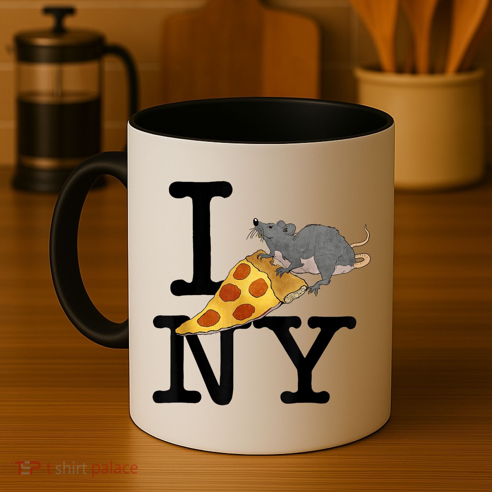 Funny Pizza Rat Ronic Coffee Mug
