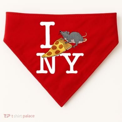 Funny Pizza Rat Ronic USA-Made Doggie Bandana