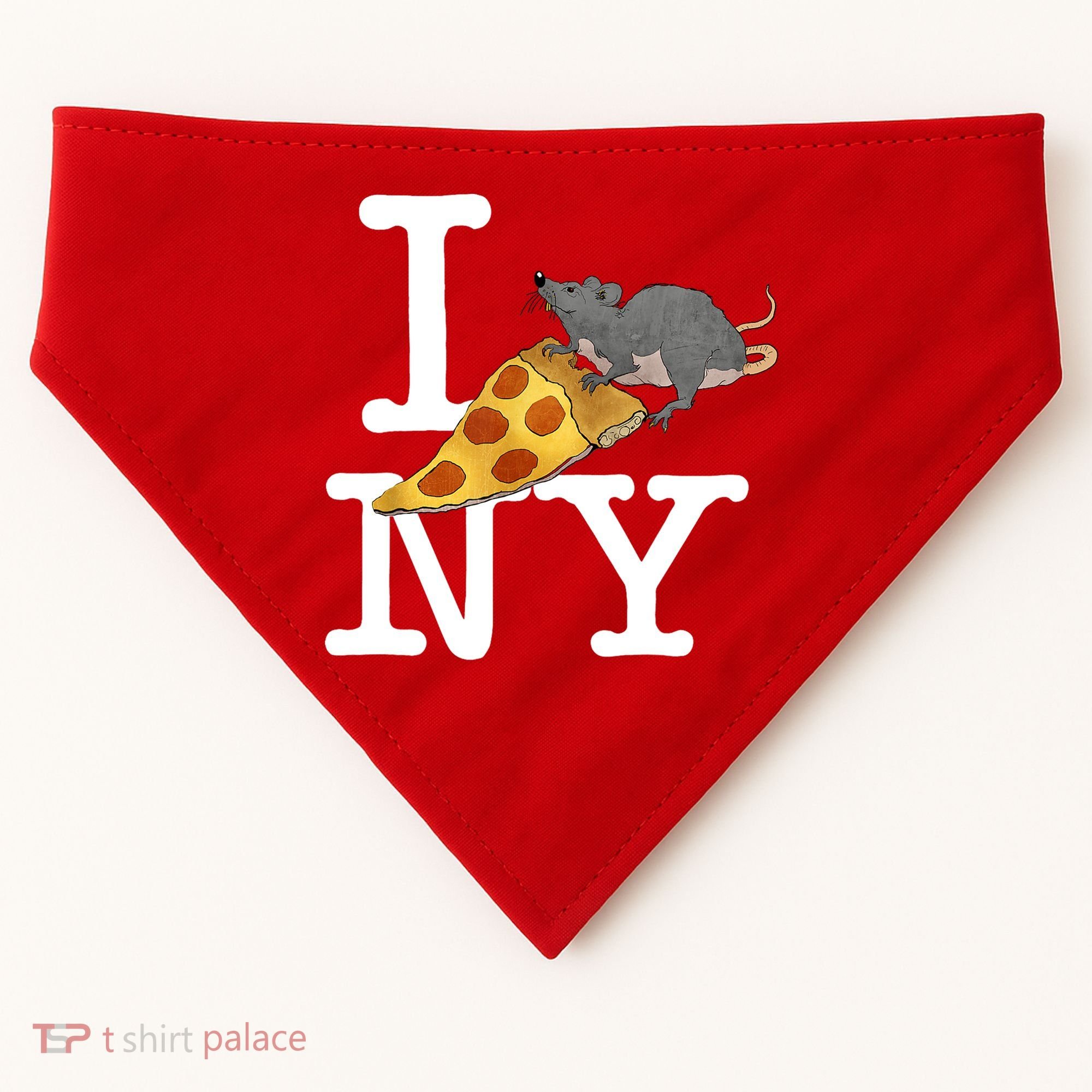 Funny Pizza Rat Ronic USA-Made Doggie Bandana