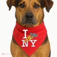 Funny Pizza Rat Ronic USA-Made Doggie Bandana thumb 1