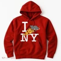 Funny Pizza Rat Ronic Hoodie thumb 0