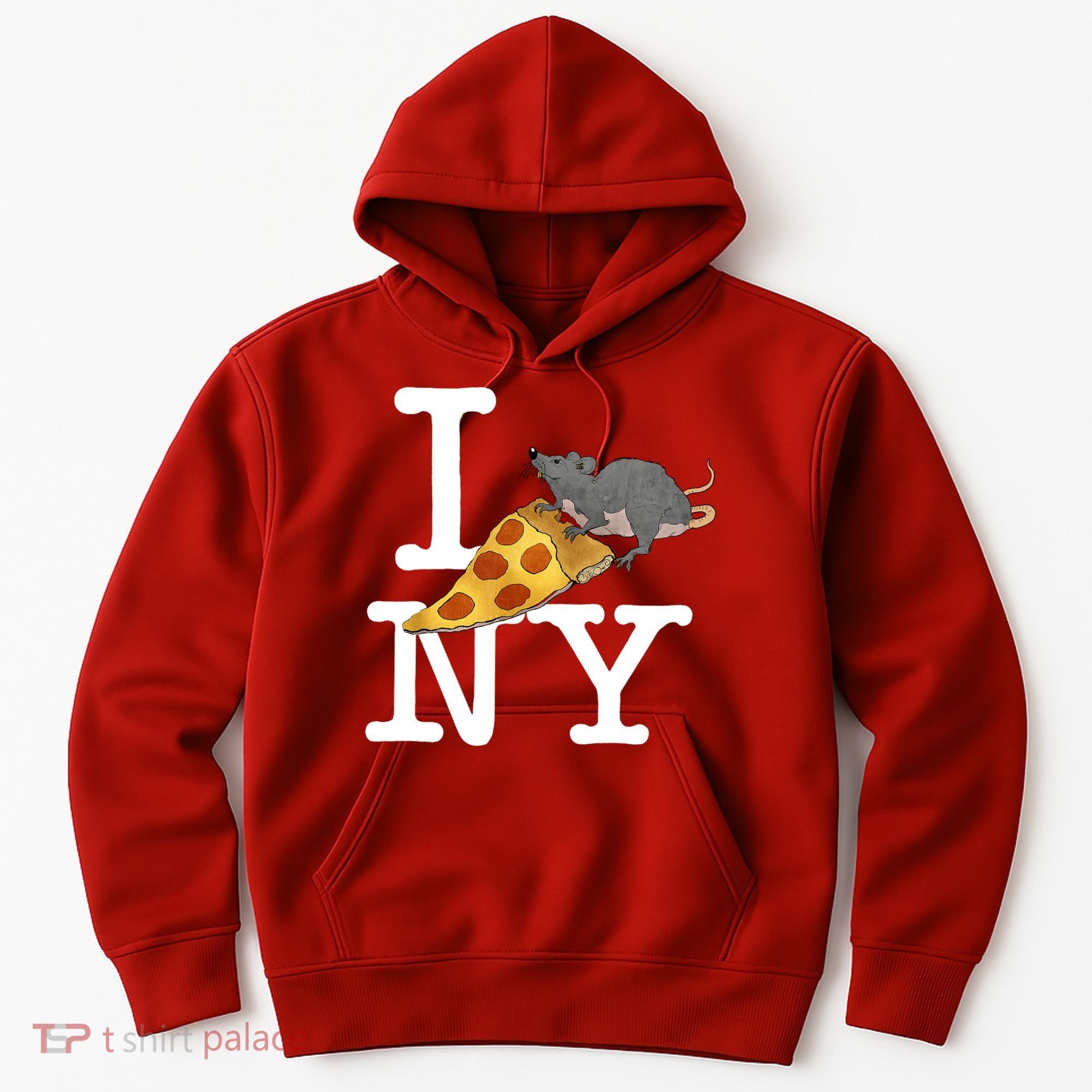 Funny Pizza Rat Ronic Hoodie