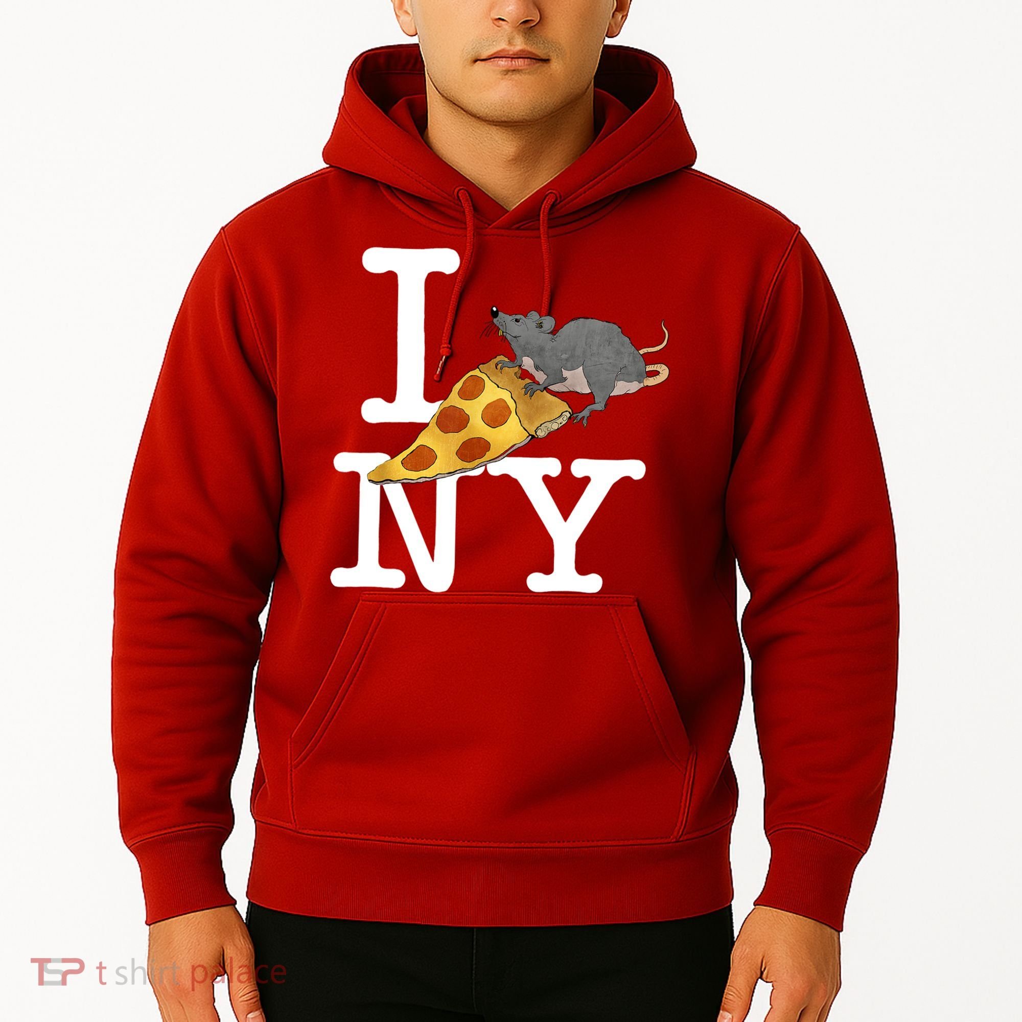 Funny Pizza Rat Ronic Hoodie