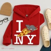 Funny Pizza Rat Ronic Hoodie thumb 4