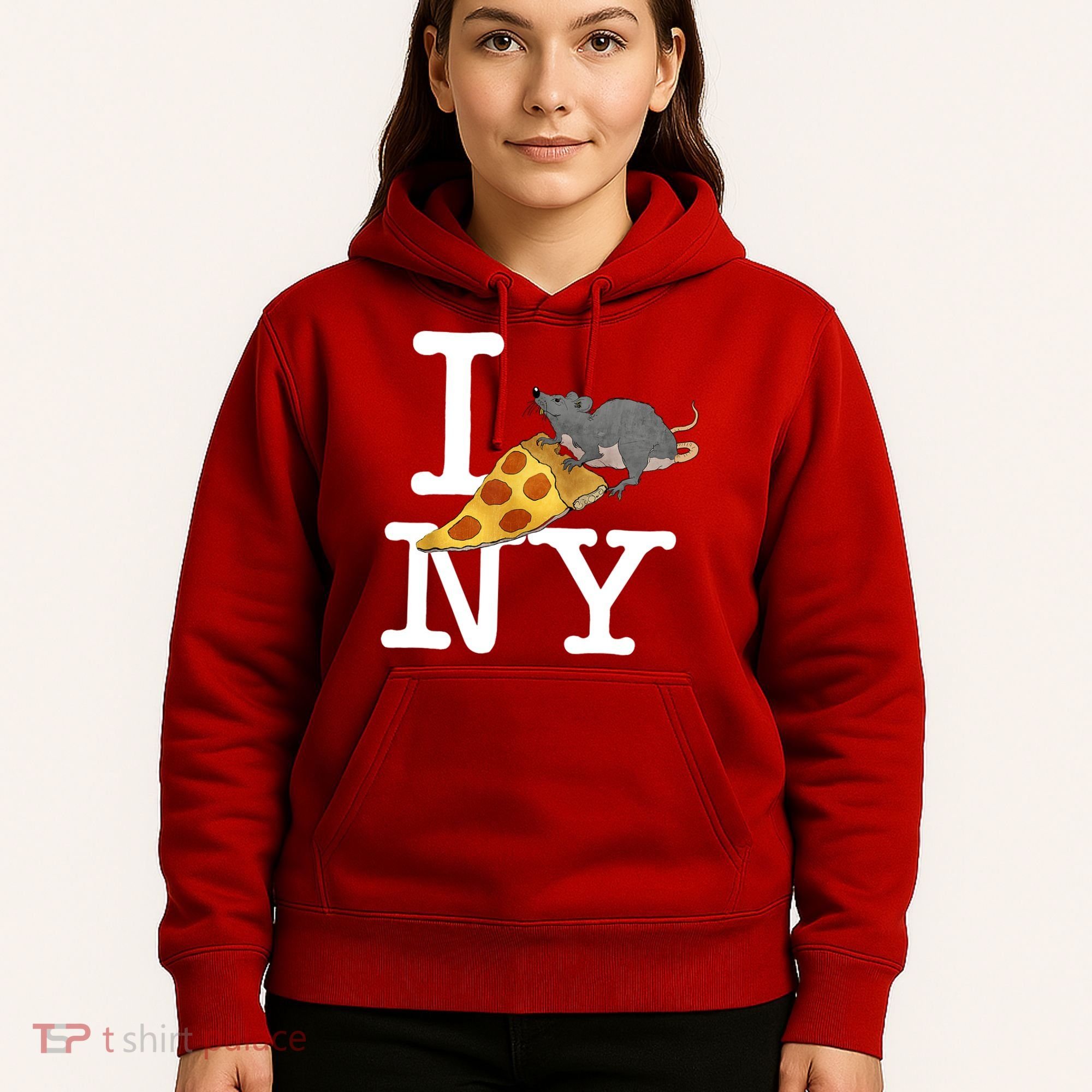 Funny Pizza Rat Ronic Hoodie