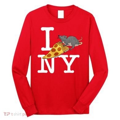 Funny Pizza Rat Ronic Long Sleeve Shirt