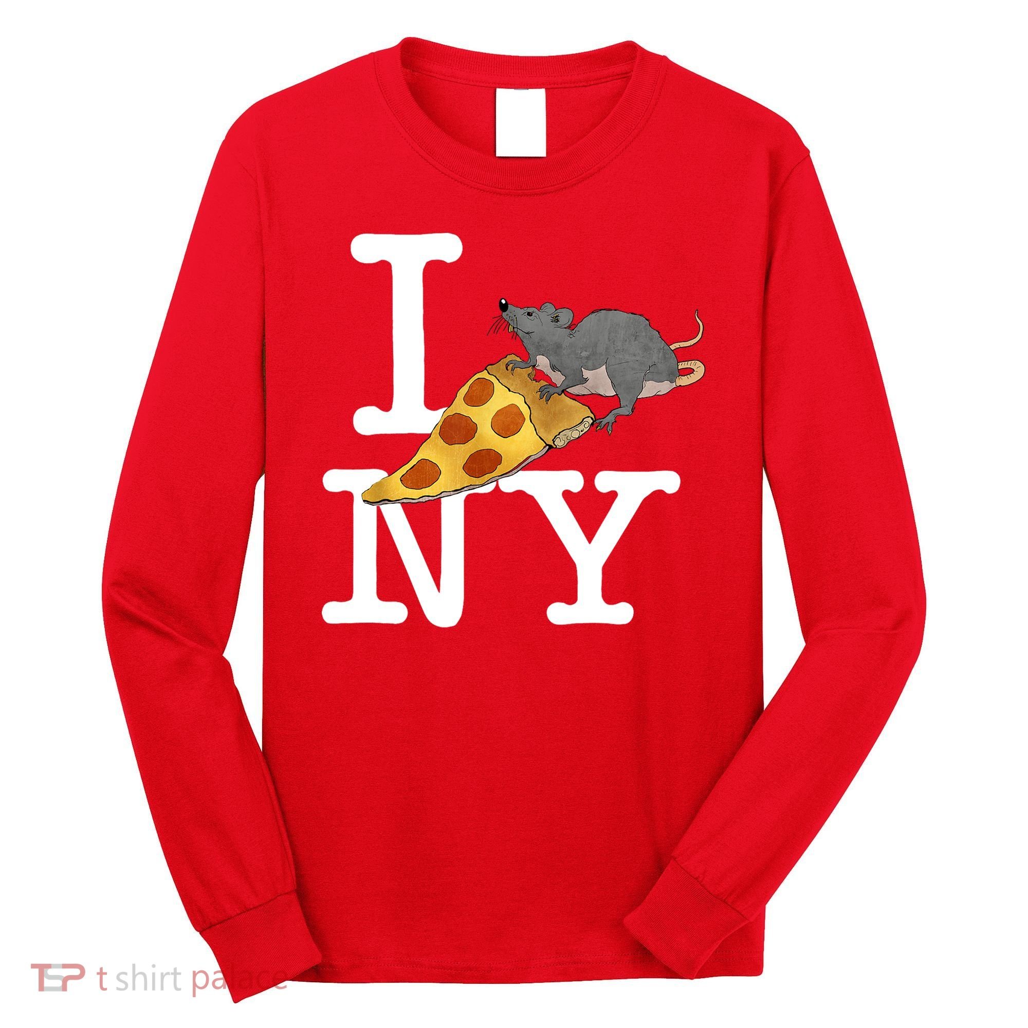 Funny Pizza Rat Ronic Long Sleeve Shirt