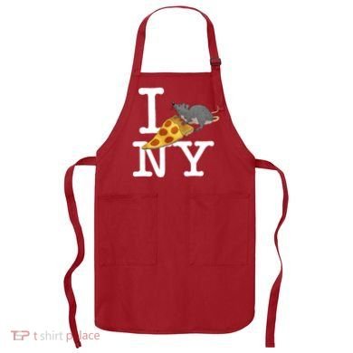 Funny Pizza Rat Ronic Apron