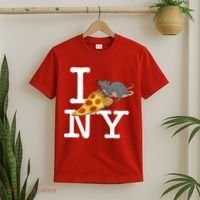 Funny Pizza Rat Ronic T-Shirt thumb 2