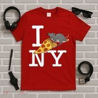 Funny Pizza Rat Ronic T-Shirt thumb 5