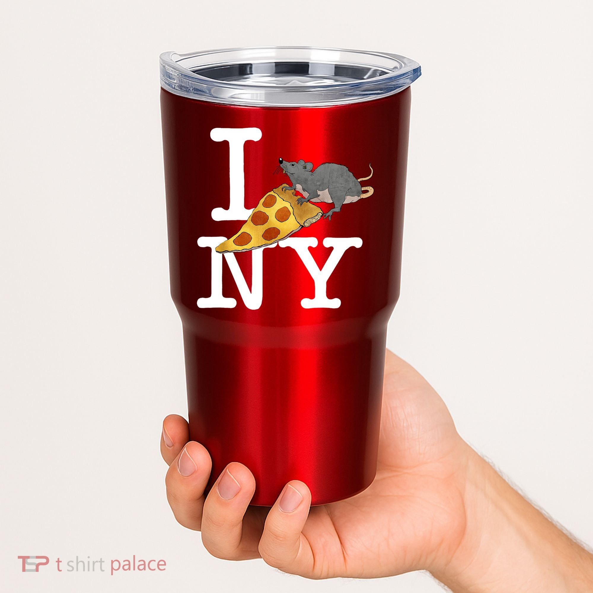 Funny Pizza Rat Ronic Tumbler
