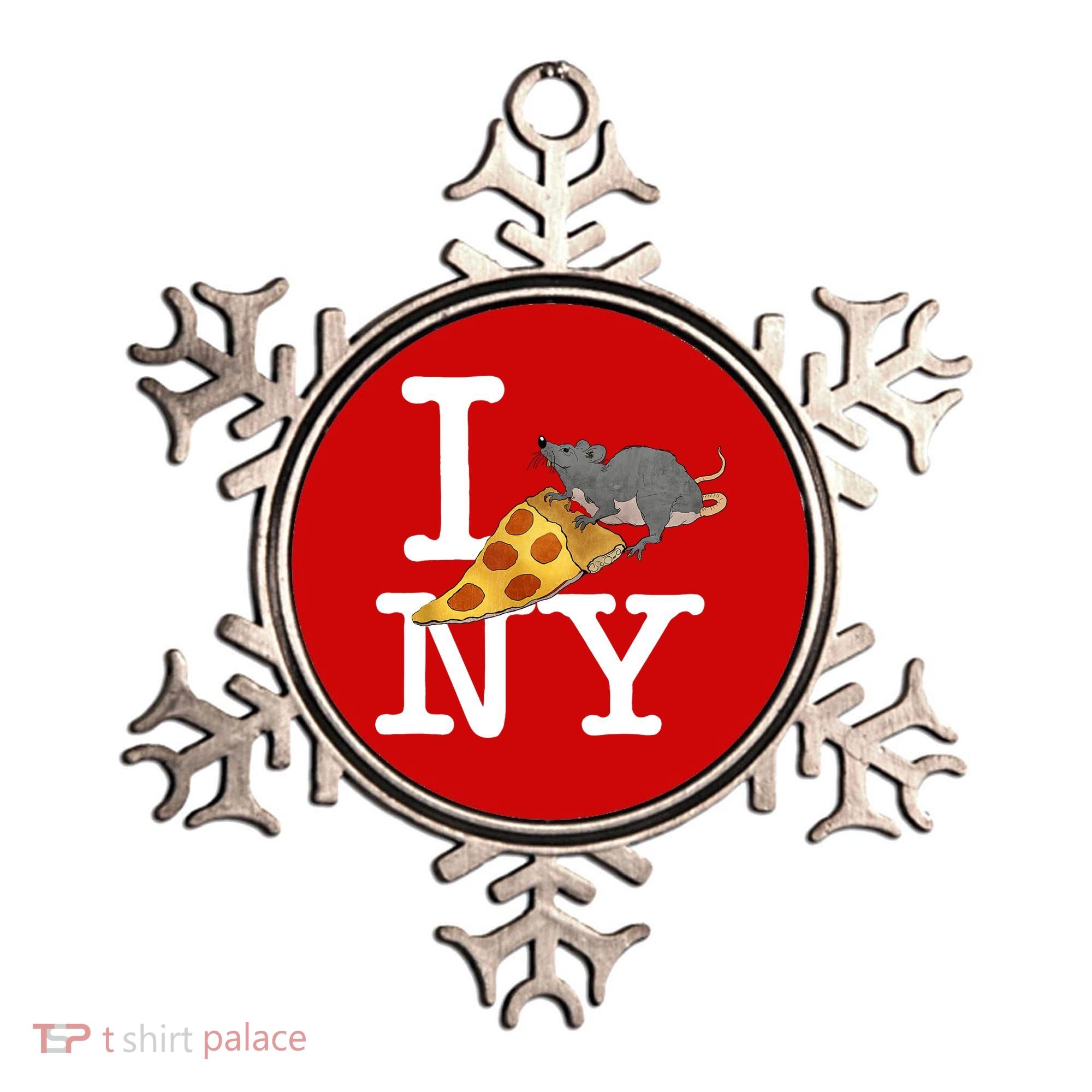 Funny Pizza Rat Ronic Ornament