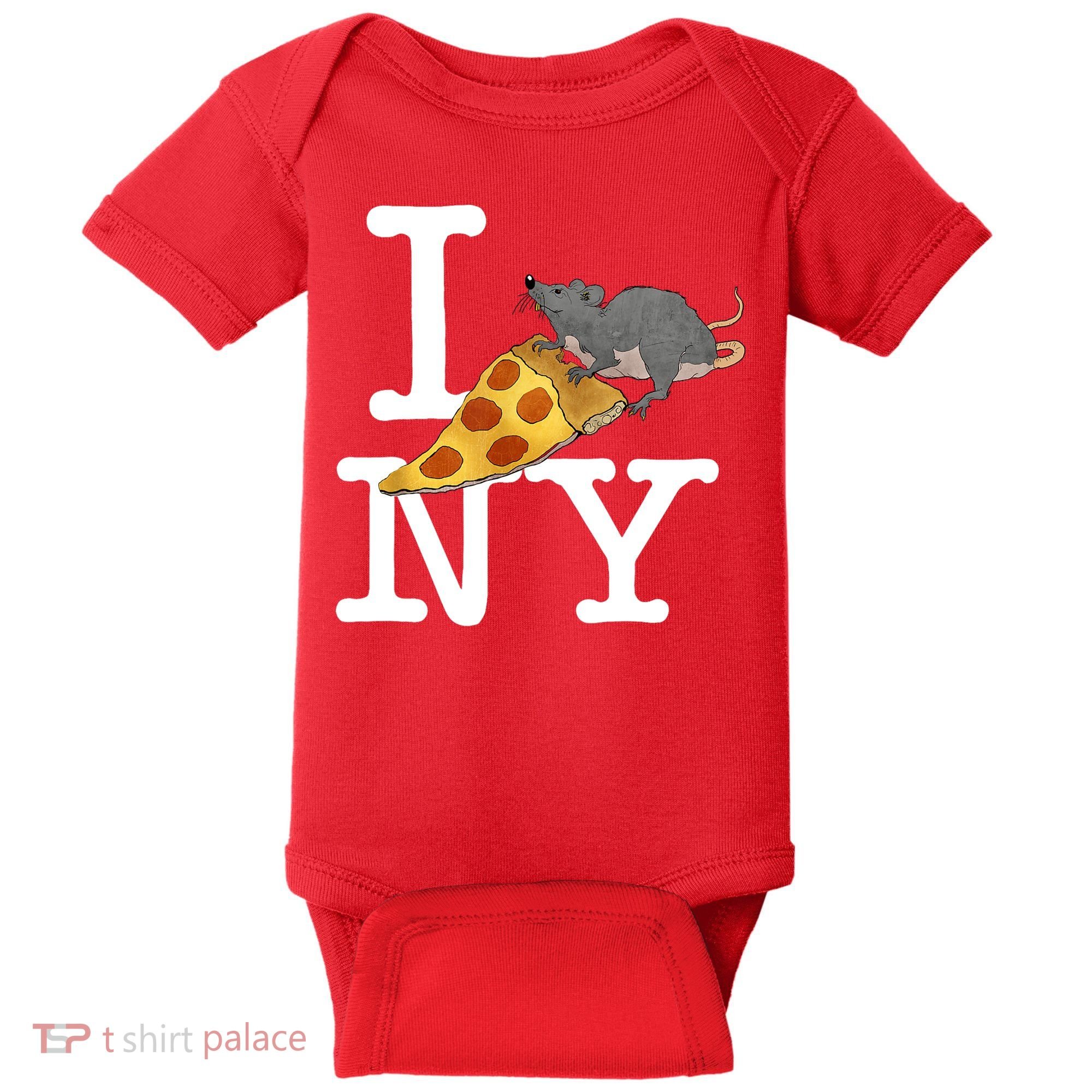 Funny Pizza Rat Ronic Baby Bodysuit