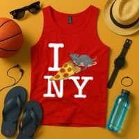 Funny Pizza Rat Ronic Tank Top thumb 4
