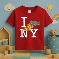 Funny Pizza Rat Ronic Toddler T-Shirt thumb 3