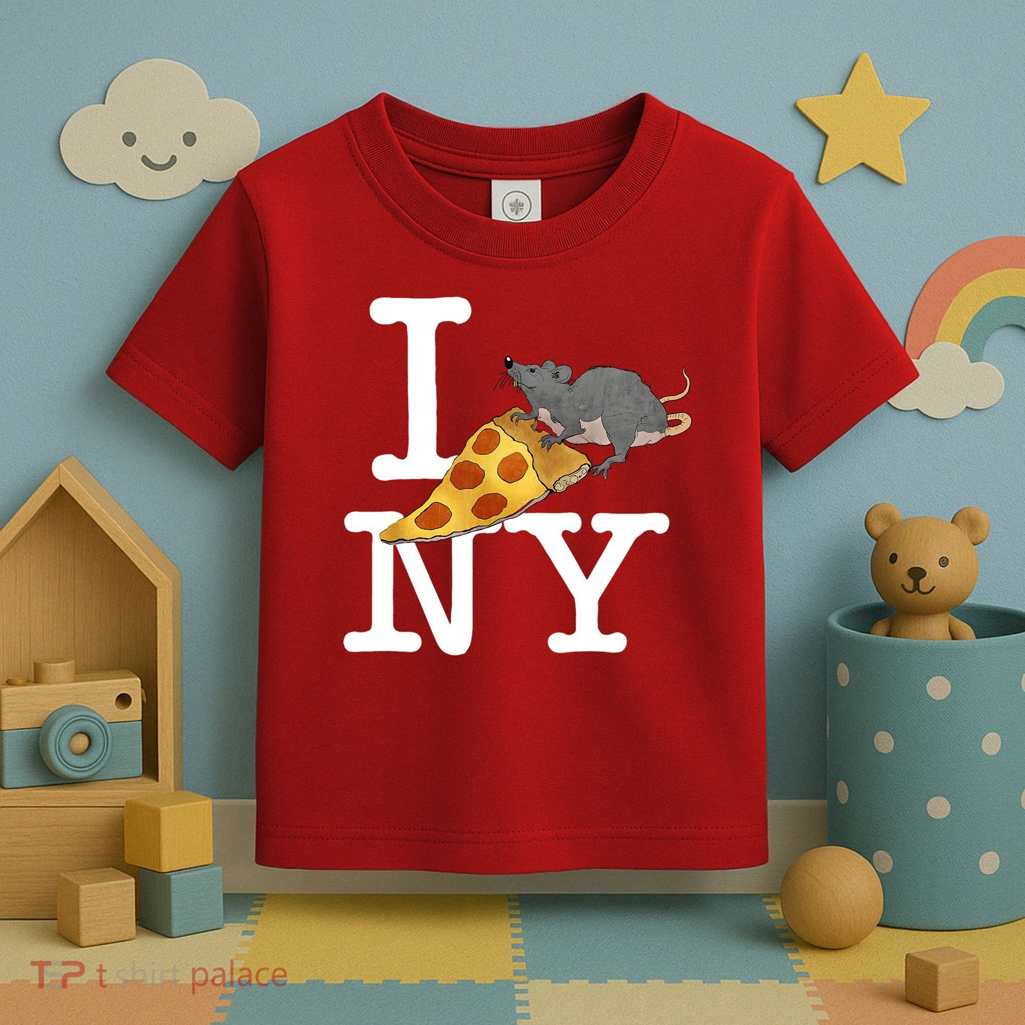 Funny Pizza Rat Ronic Toddler T-Shirt
