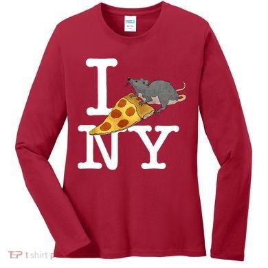 Funny Pizza Rat Ronic Women's Long Sleeve Shirt