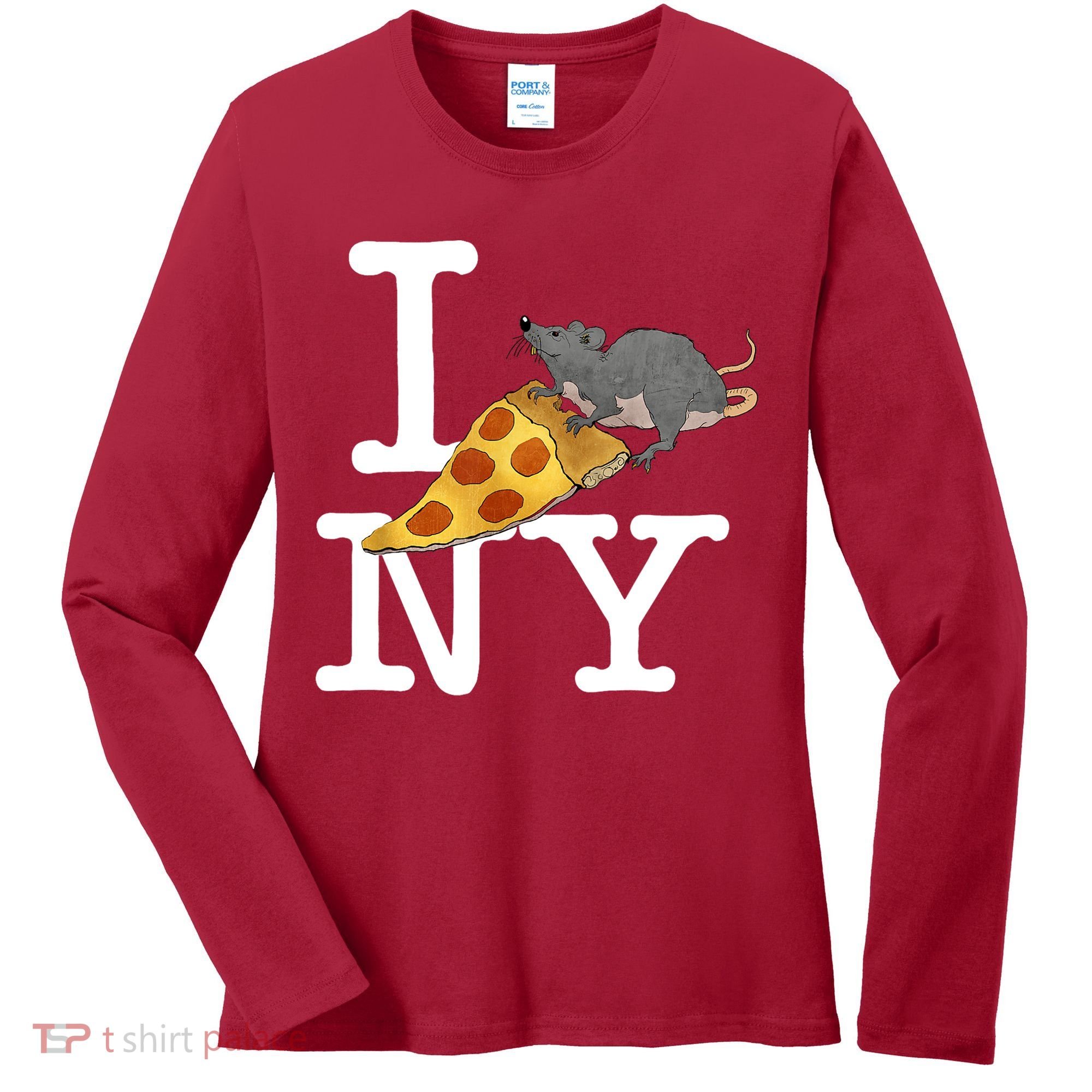 Funny Pizza Rat Ronic Women's Long Sleeve Shirt
