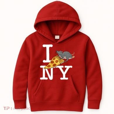 Funny Pizza Rat Ronic Kids Hoodie