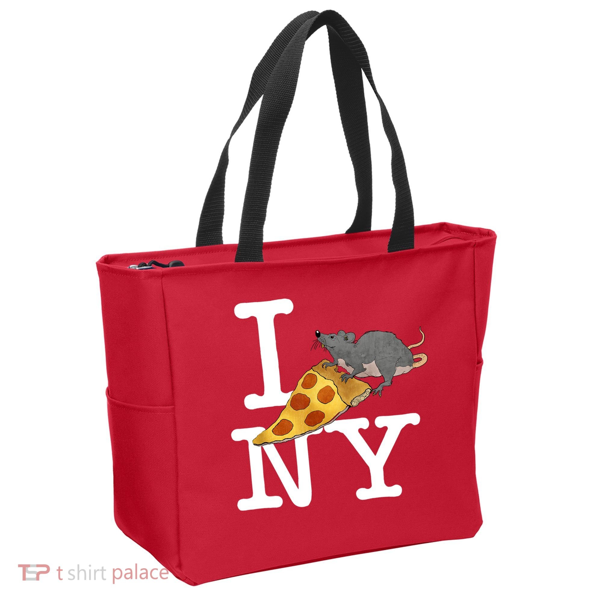 Funny Pizza Rat Ronic Tote Bag