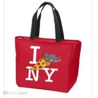 Funny Pizza Rat Ronic Tote Bag thumb 3