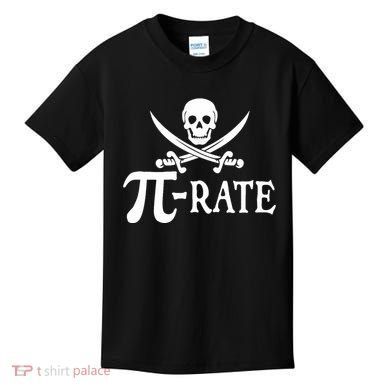 Funny Pi Rate Pirate Pi Day Boy Vintage Math Teacher Retro Kids T-Shirt