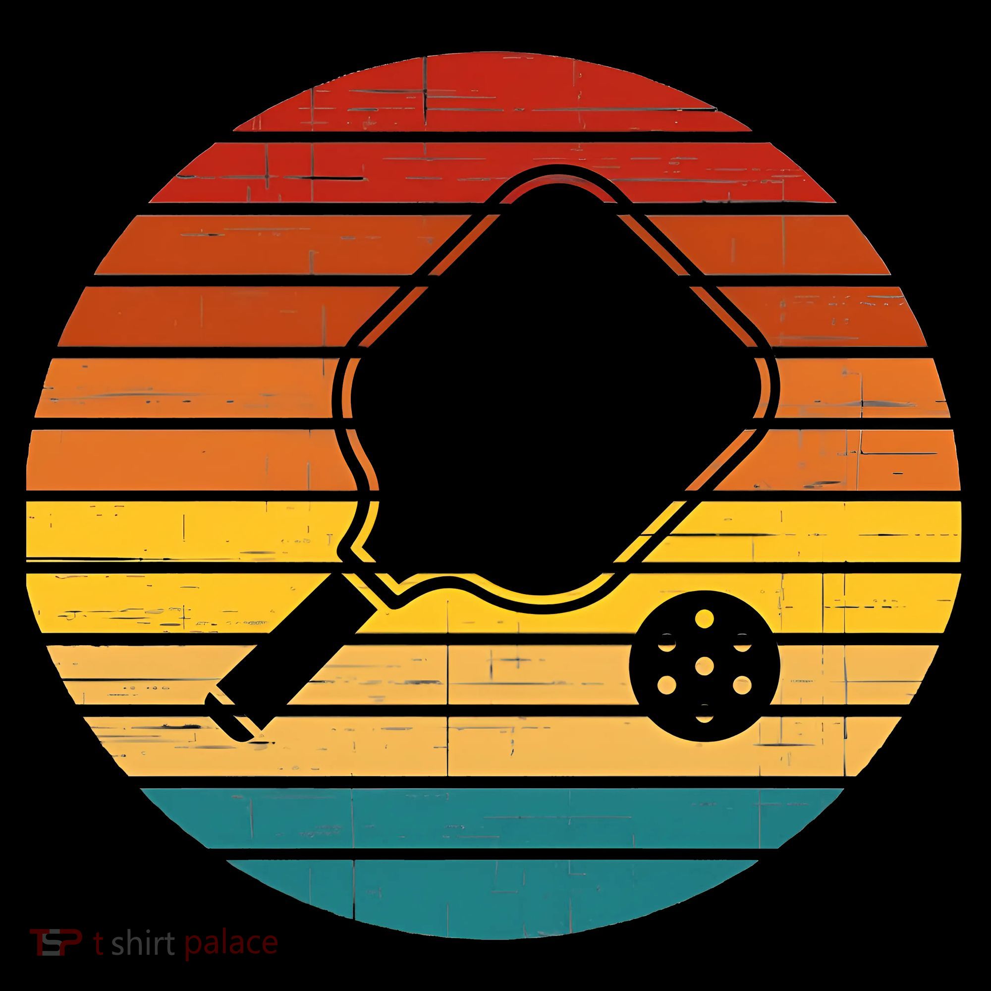 Funny Pickleball Retro Sunset Gift Long Sleeve Shirt