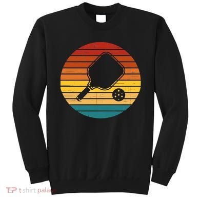 Funny Pickleball Retro Sunset Gift Sweatshirt