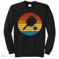 Funny Pickleball Retro Sunset Gift Sweatshirt thumb 0