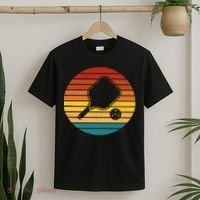 Funny Pickleball Retro Sunset Gift T-Shirt thumb 2