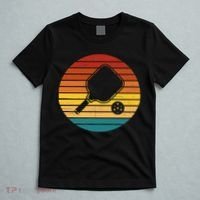 Funny Pickleball Retro Sunset Gift T-Shirt thumb 5