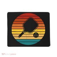 Funny Pickleball Retro Sunset Gift Mousepad thumb 0