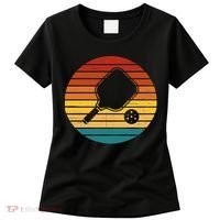 Funny Pickleball Retro Sunset Gift Women's T-Shirt thumb 0