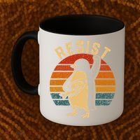 Funny Penguin Resist Penguins Protest Against Tariffs Coffee Mug thumb 2