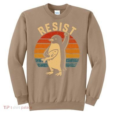 Funny Penguin Resist Penguins Protest Against Tariffs Sweatshirt