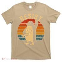 Funny Penguin Resist Penguins Protest Against Tariffs T-Shirt thumb 0