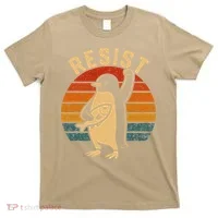 Funny Penguin Resist Penguins Protest Against Tariffs T-Shirt thumb 0