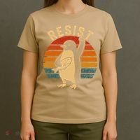 Funny Penguin Resist Penguins Protest Against Tariffs T-Shirt thumb 4