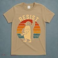 Funny Penguin Resist Penguins Protest Against Tariffs T-Shirt thumb 5