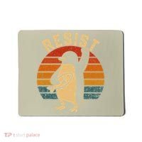 Funny Penguin Resist Penguins Protest Against Tariffs Mousepad thumb 0